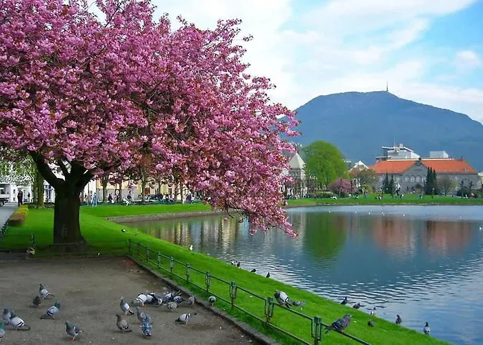 Feriehus Beautiful Near Bryggen Balcony Fireplace