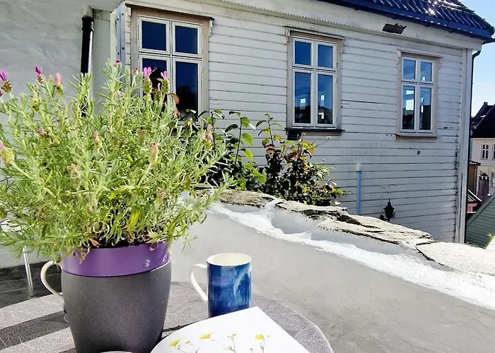 Beautiful Near Bryggen Balcony Fireplace Bergen